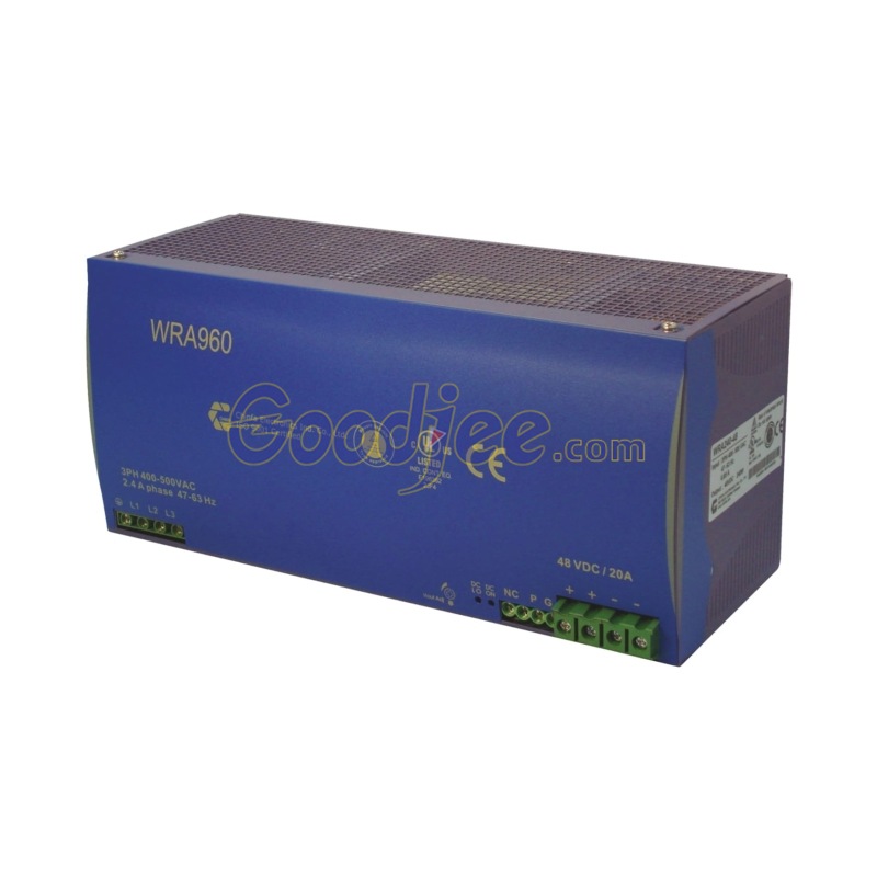 勤发 Chinfa WRA960-24L导轨电源400V输入24V40A960W