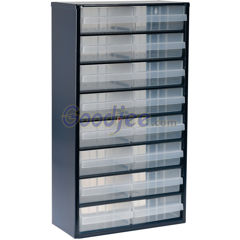 Raaco137423存储机柜16件装钢制552x306x150mm STEEL CABINET 1216-04
