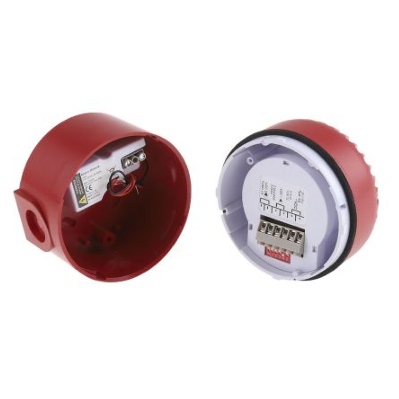 ROLP/R/D/Mains Base Eaton Fulleon 电子报警器, 32音调, 110-230V交流, 红色