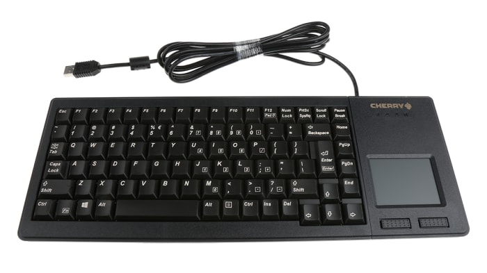樱桃Cherry G84-5500LUMEU-2 USB接口触摸板键盘黑色欧洲88键