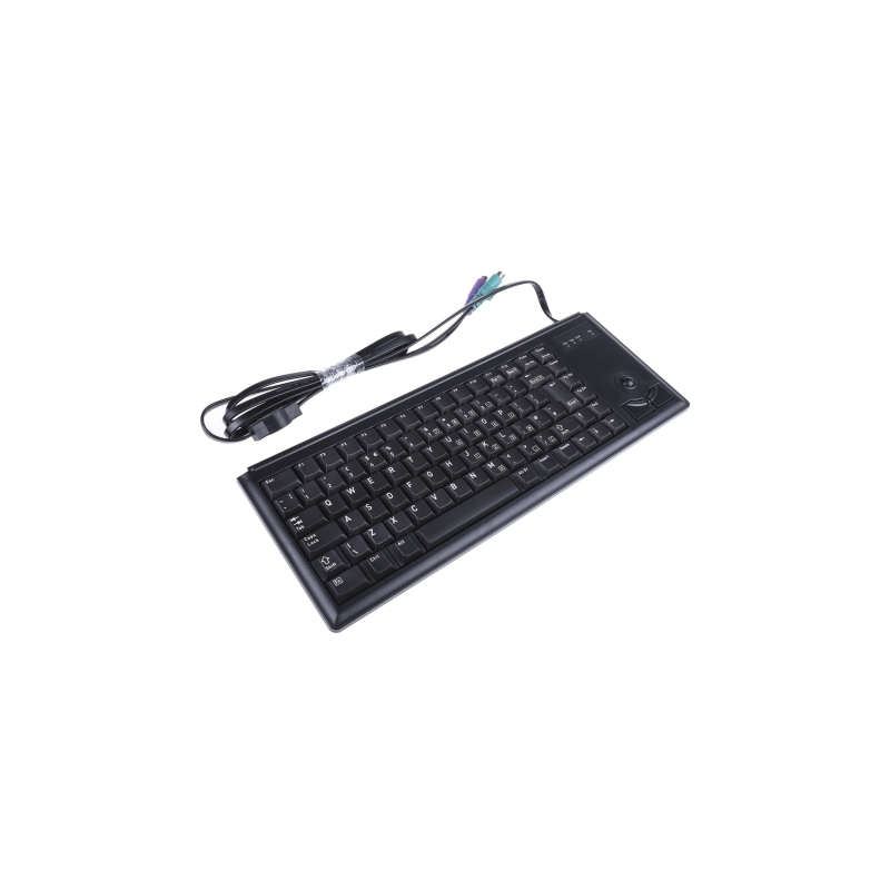 樱桃Cherry G84-4400LPBGB-2带轨迹球键盘,黑色PS2接口英国布局84键